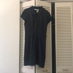 Black and white polka dot dress